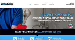 Desktop Screenshot of parkerandparkerplumbing.com